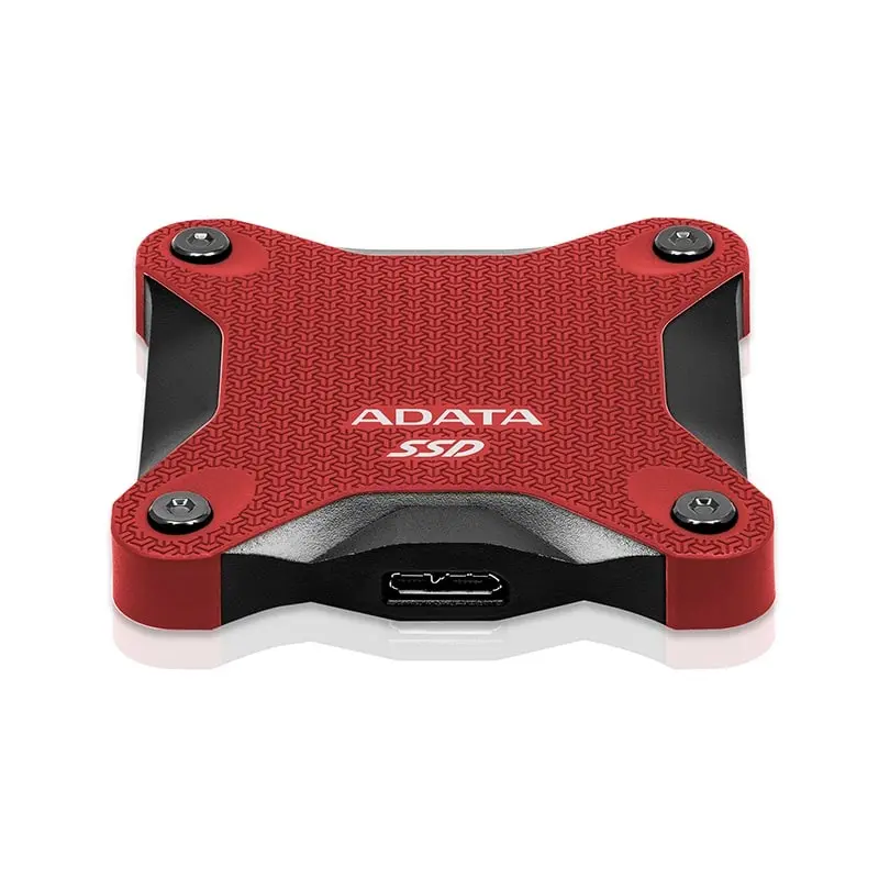 جنس بدنه هارد اکسترنال SSD SD600Q ای دیتا رنگ قرمز